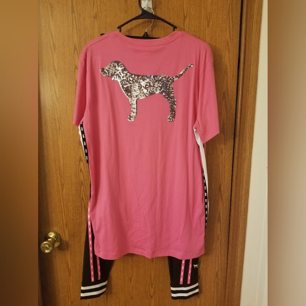 Victoria Secret Pink Set~RARE***HTF**BLING sz Lrg